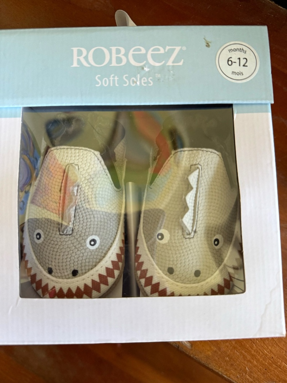 Robeez soft soles dino dan gray 6-12 months - Picture 4 of 4
